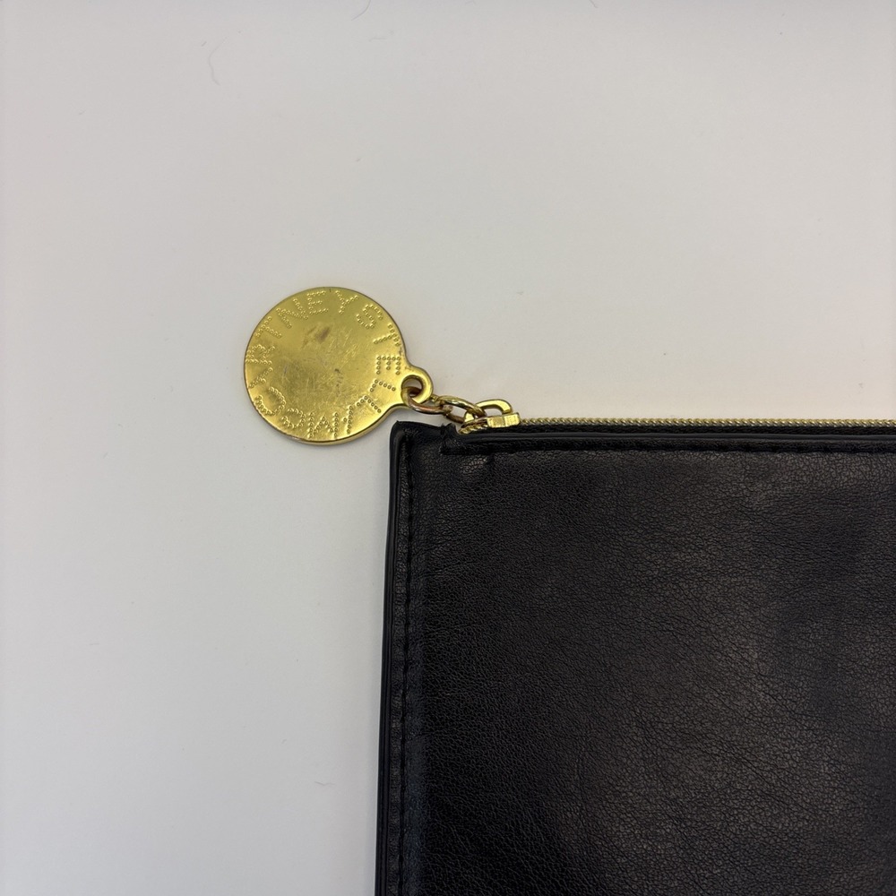 Stella Mccartney Black Gold Eyeglasses Sunglasses Travel Cosmetic Pouch Clutch - Picture 2 of 8
